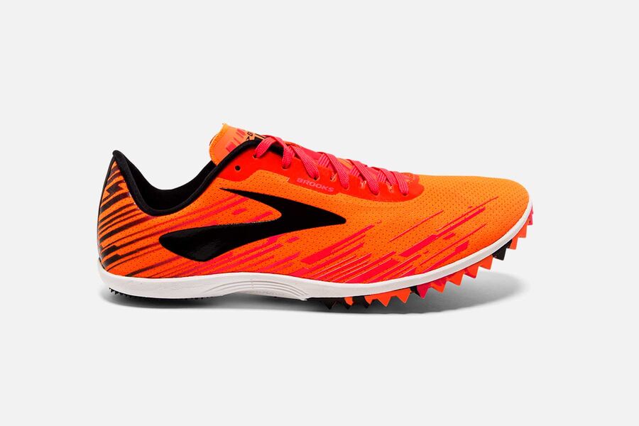 Brooks Mach 18 Spikeless Mens Australia - Cross Country Shoes - Orange/Pink/Black (861-FRMGY)